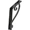 Ekena Millwork Edwards Wrought Iron Bracket, (Triple center brace), Antiqued Pewter 2"W x 10"D x 12"H BKTM02X10X12TEDAPW - alternate 1